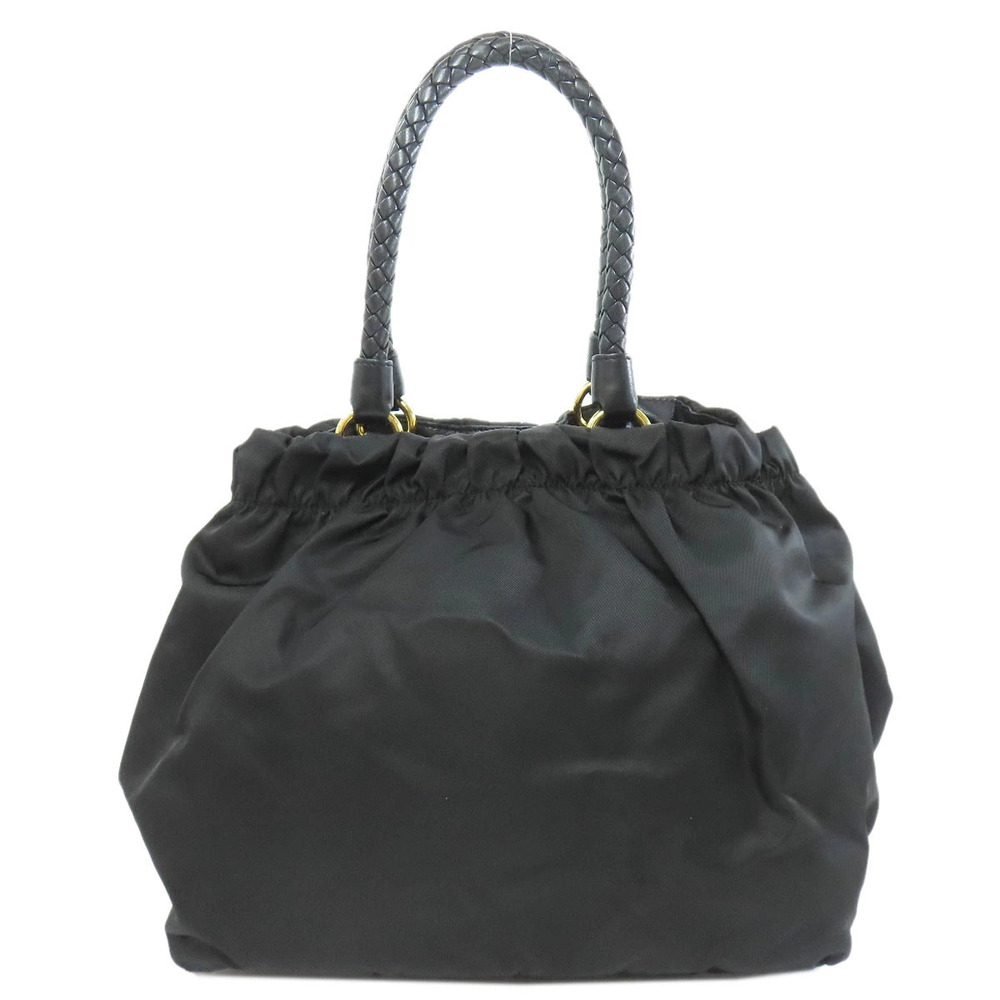 Prada durable signature Tessuto Satchel black Bow Black